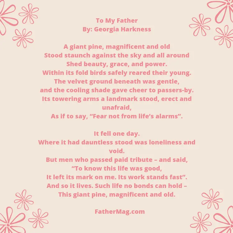 beautiful father poems